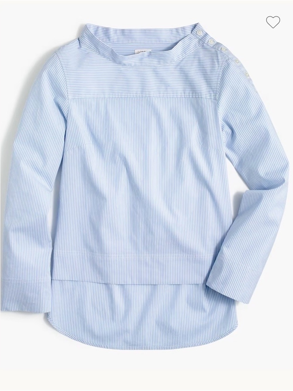 J Crew Factory Funnelneck top in stripe
Size 4